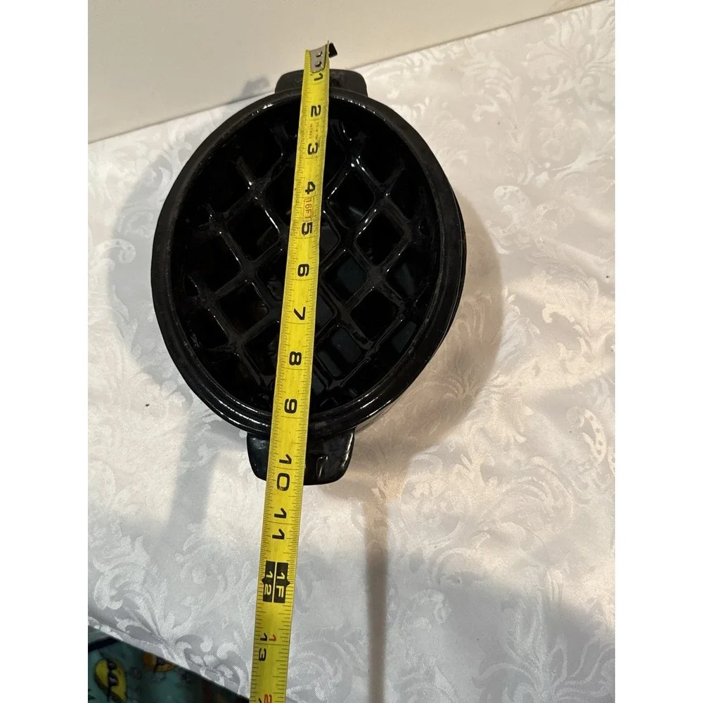 Cast Iron Lattice Wood‎ Stove Steamer Diffuser Potpourri Black Decor RARE 10x7x5